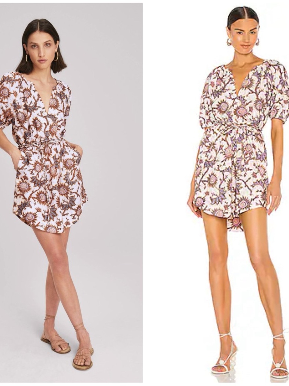 ALC Adelaide Mini Puff Sleeve Dress Light Purple Buttercream Size Women’s 8